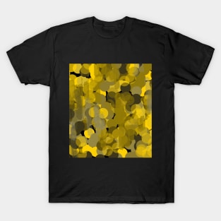 Yellow Bubbles abstract art T-Shirt